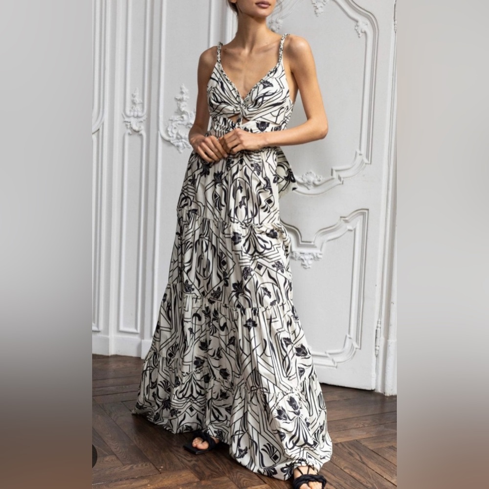Johanna Ortiz dress size 4 floral architecture S